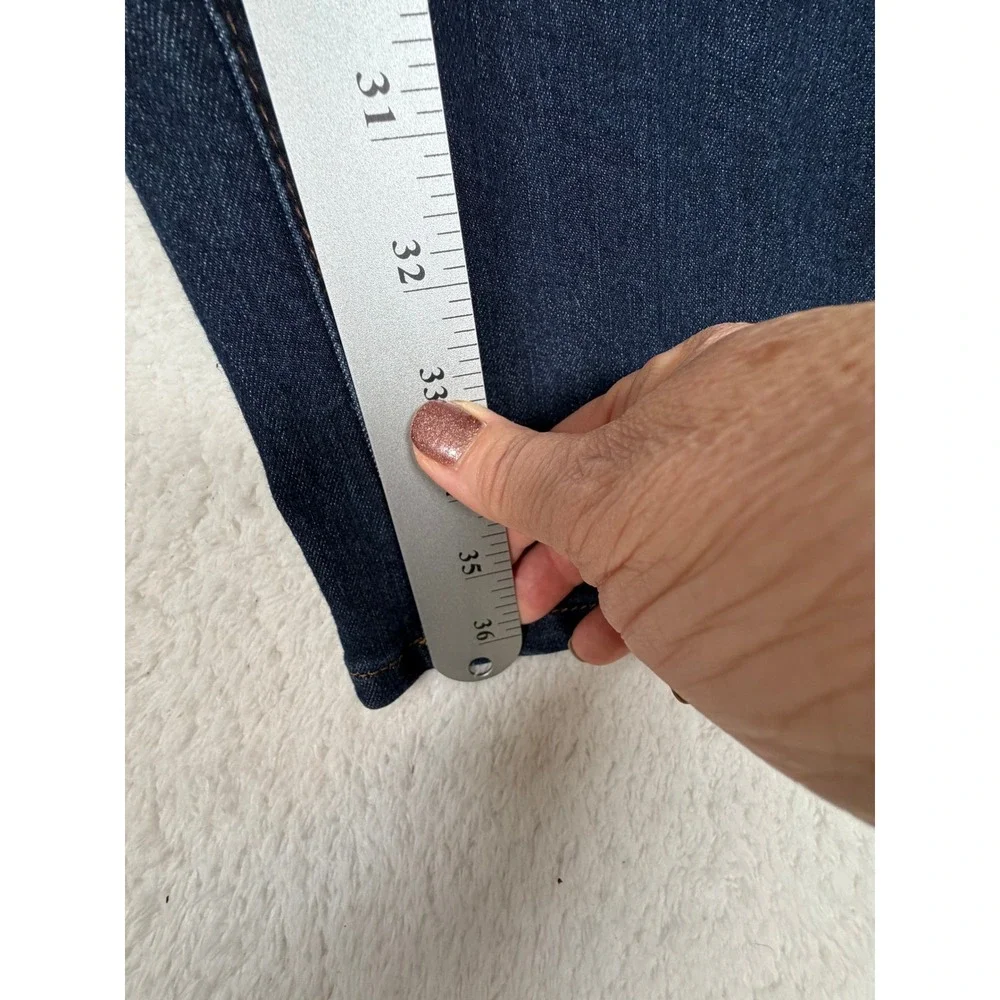 LOFT Jeans Womens 12/31 Dark Wash‎ Modern Straight Stretch Denim